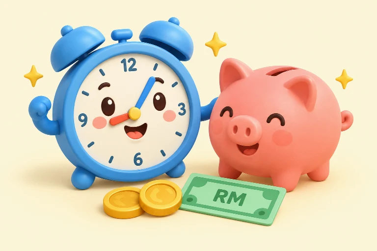 Time & Money illustration
